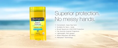 Neutrogena Beach Defense Sunscreen Stick: Beach-Strength Sun Protection