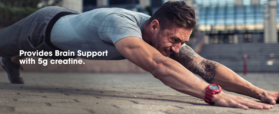 Provides Brain Support with 5g creatine.