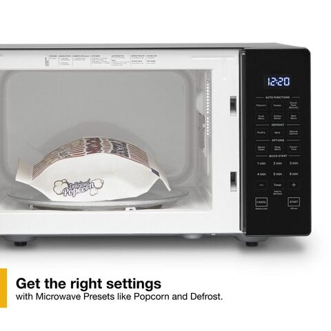 Whirlpool® 0.9 Cu. Ft. Black Countertop Microwave