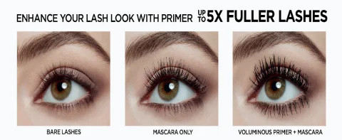 Enhance your lash look with primer up to 5X fuller lashes