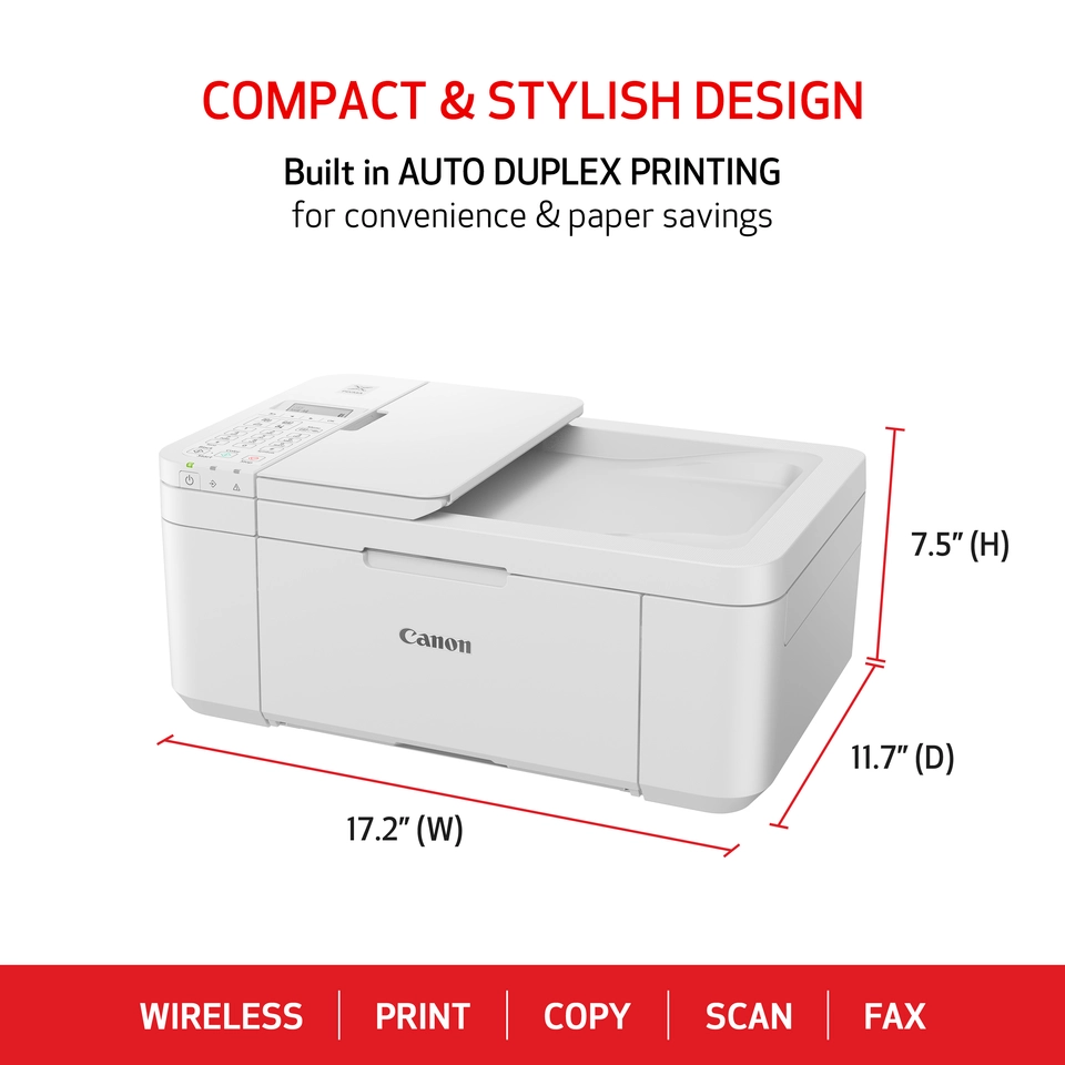Canon PIXMA TR4720 Wireless Color Inkjet Printer, All-In-One