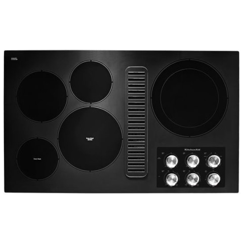 kitchenaid 36 inch electric cooktop downdraft