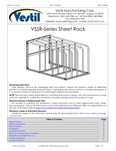 Vestil Standard Sheet Rack VSSR-15