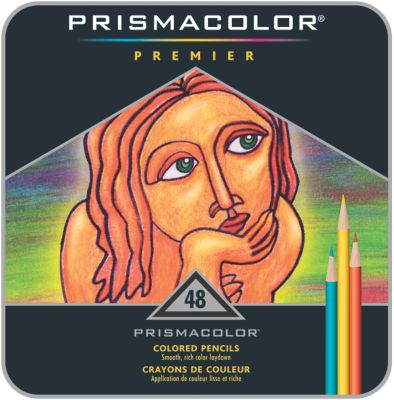Prismacolor Premier Colored Woodcase Pencils, 48 Assorted Colors  (SAN3598THT) 