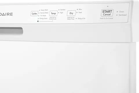 Frigidaire 24" White Front Control Built In Dishwasher