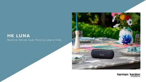 Caixa de Som Portátil Luna Bluetooth 25W Preta - Harman Kardon