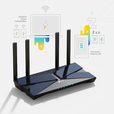 TP-LINK Archer AX1500 Wifi 6 Smart WiFi Router; 4 Gigabit TP-LINK Archer AX1500 Wifi 6 Smart WiFi Router; 4 Gigabit