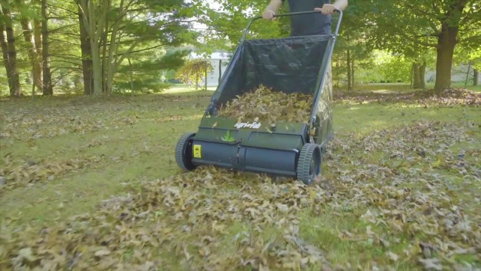 thumbnail video image 2 of Agri-Fab, Inc. 26 Cu.Ft. Capacity Tow Behind Lawn Sweeper Model #45-0546, 2 of 16