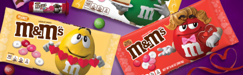 M&Ms Chocolate Candy Fudge Brownie Valentine - 9.5 Oz