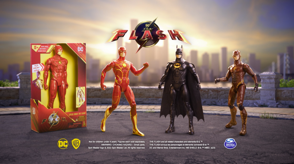 thumbnail video image 2 of DC Comics: Dark Flash 12-inch Action Figure, 2 of 9