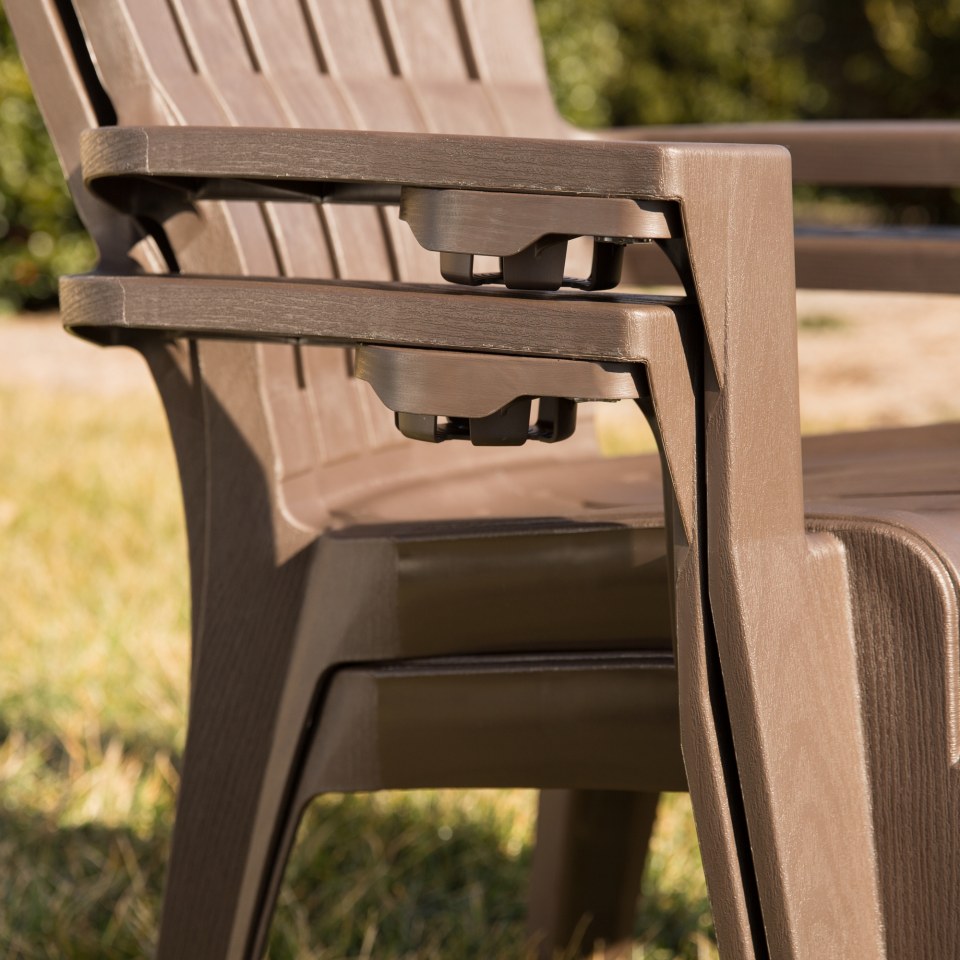 adams big easy adirondack chair brown