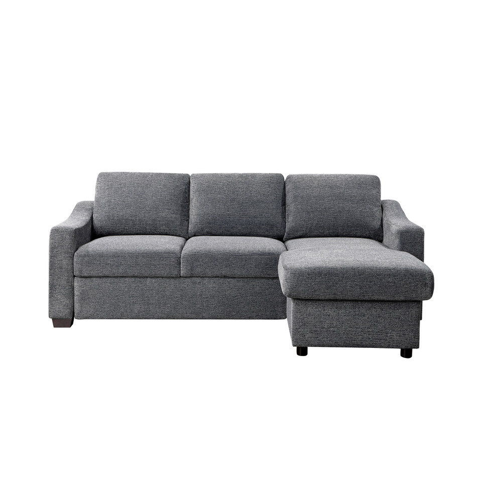 Coddle Aria Fabric Sleeper Sofa with Reversible Chaise colorbeige