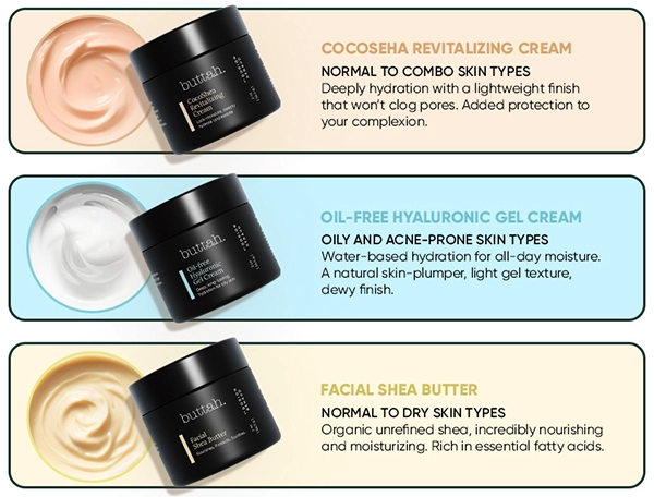 Skincare Kit moisturizers (options)