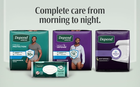 Depend Fresh Protection Adult Large Grey Absorbency Incontinence