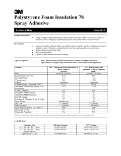 3M - Spray Adhesive: 24 oz Aerosol Can, Clear - 82639220 - MSC