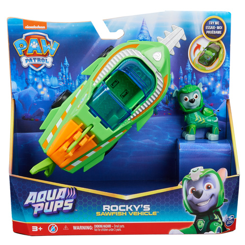 PAW Patrol Aqua Pups, Zuma Transforming Vehicle with Figure for Kids 3 and  up