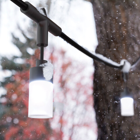 Atomi Smart String Lights in the snow