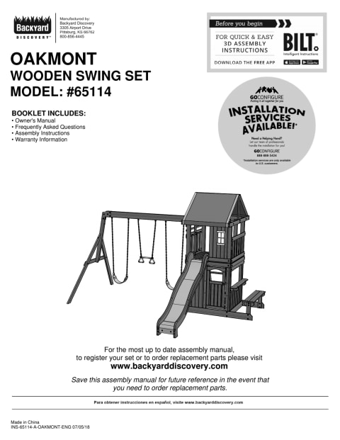 backyard discovery oakmont cedar wooden swing set