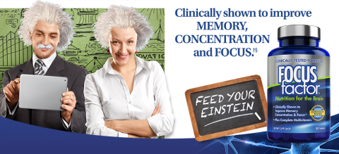 Clinically Shown to Improve Memory, Concentration and Focus†
