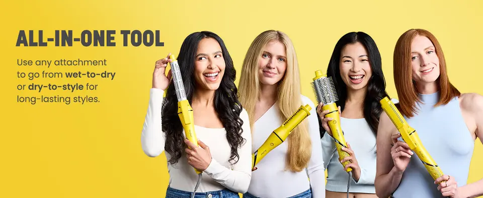 all in one tool, 4 attachments for 8 styles