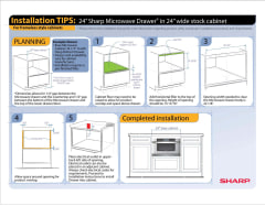 View Installation Tips: 24&#34; in 24&#34; Frameless Cabinet PDF