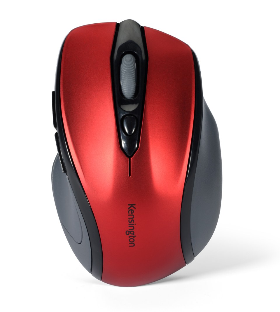Windows Black Kensington 72405 Pro Fit Mid-Size Wireless Mouse Right 
