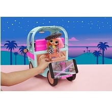 LOL Surprise OMG Glam N’ Go Camper Playset with 50+ Surprises and 360°  Play, Fully Furnished with Pool, Water Slide, Bunk Beds, Vanity, BBQ Grill,  DJ
