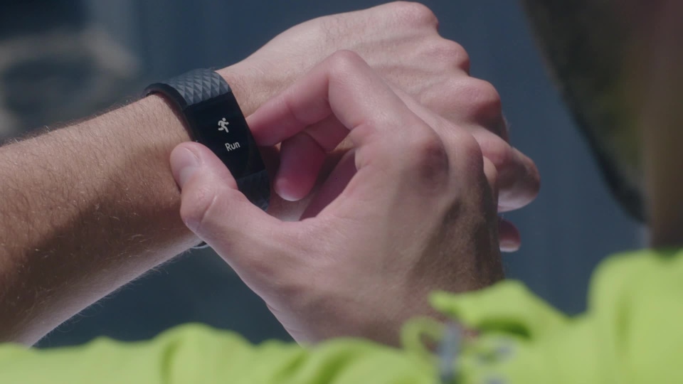 Fitbit Charge 2 Smartwatch, Black Small, Android Compatible