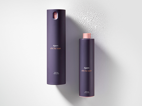 Dyson Chitosan Multi-use styling spray 165ml and a refill.