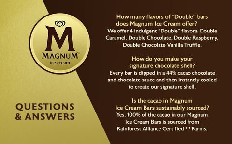 Magnum Ice Cream Bars, Double Caramel, 44% Cacao 3 Ea, Sandwiches & Bars