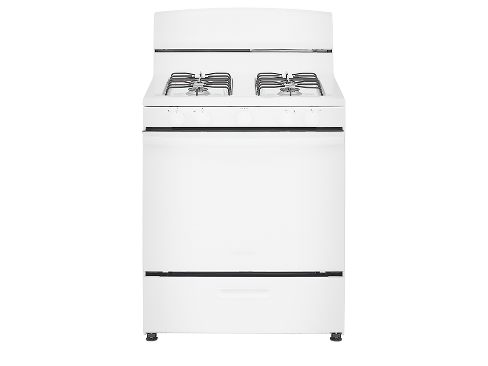 Amana 30 inch Gas Range With Standard Clean Oven In White - Morgan's  Furniture And Appliances