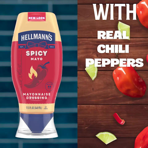 Hellmann's Spicy Mayo Dressing Squeeze Bottle 11.5 oz