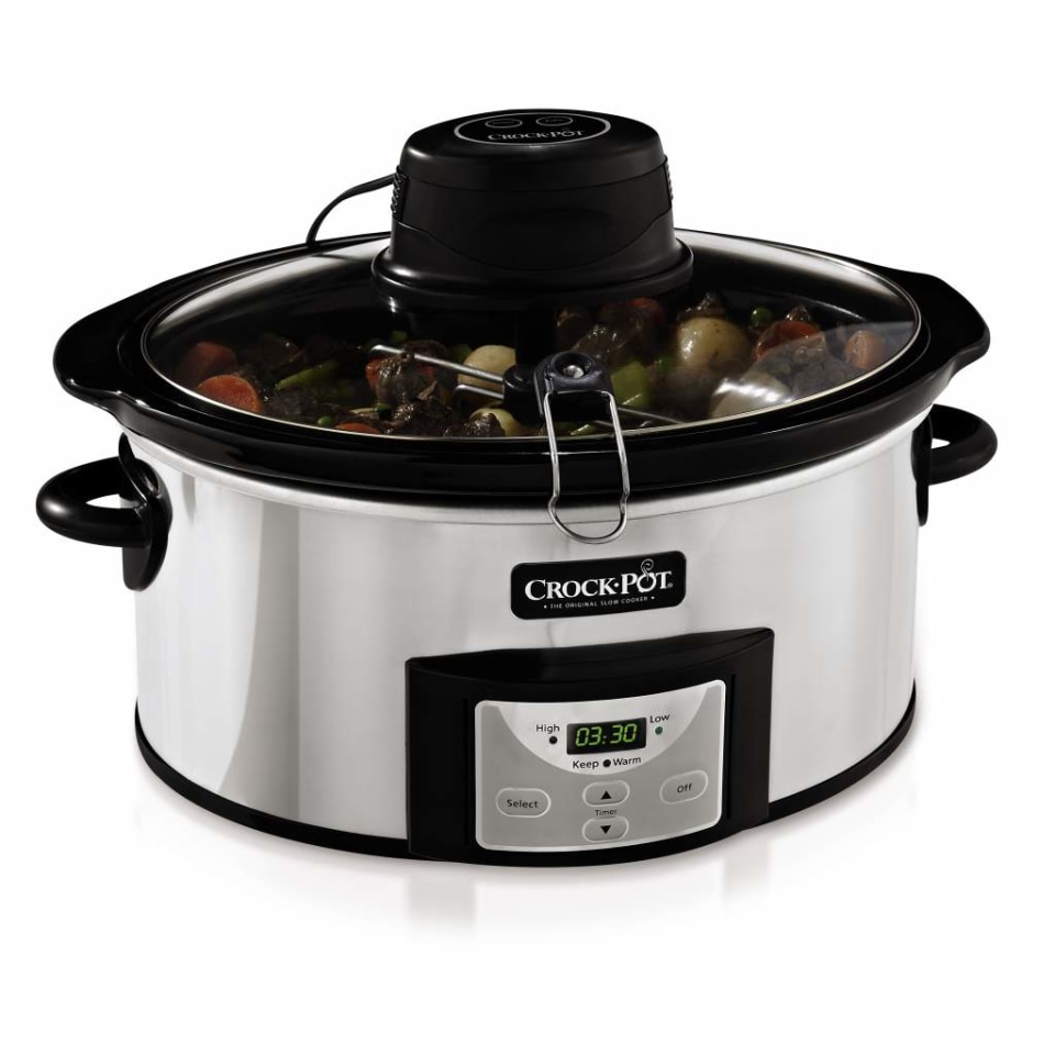  Crockpot SCCPVS600ECP, 6 Quart, Silver: Home & Kitchen