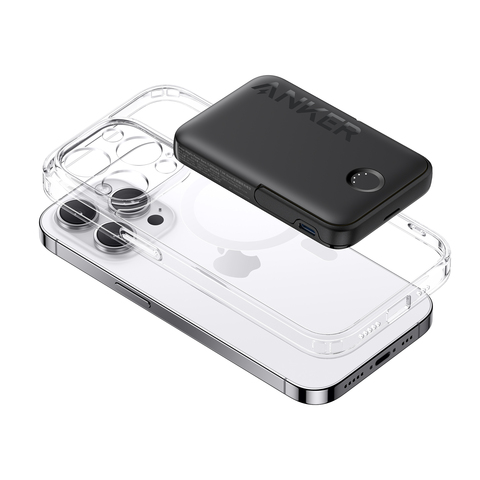 Anker 621 Power Bank 5000 MAh Con Connettore Lightning Integrato – Carica Wireless 12W, MFi Per IPhone 14/13/12 Serie