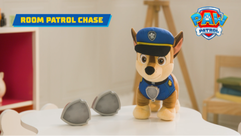 thumbnail video image 3 of Paw Patrol Room Patrol Chase Interactive Electronic Plush Toy for Kids Ages 3 and up, 3 of 13