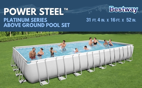 Platinum Series Power Above Ground Pool Set 31 ft. 4 in. x 16 ft. x 52 in.