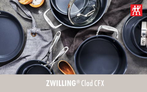 Zwilling Clad CFX 8-qt Stainless Steel Ceramic Nonstick Stock Pot