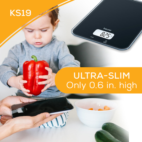 Beurer Multi-function Digital Kitchen Scale, Food Scale, Digital Display, KS19