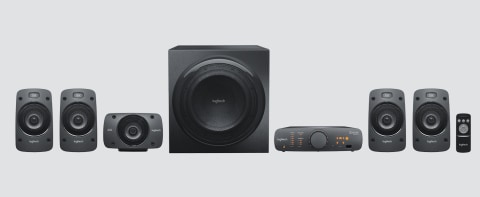 Logitech Z906 5.1 Surround Sound Speaker System - THX, Dolby Digital and  DTS Digital Certified - Black : Electronics 