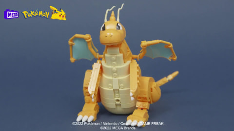 Mega Pokemon Dragonite Figure With Motion Building Set (388 Pc