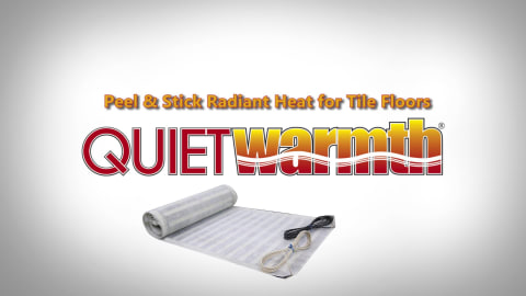 Quiet Warmth® 240V Electric In-Floor Heat Tile Mat Kit (30 sq.ft.) at  Menards®