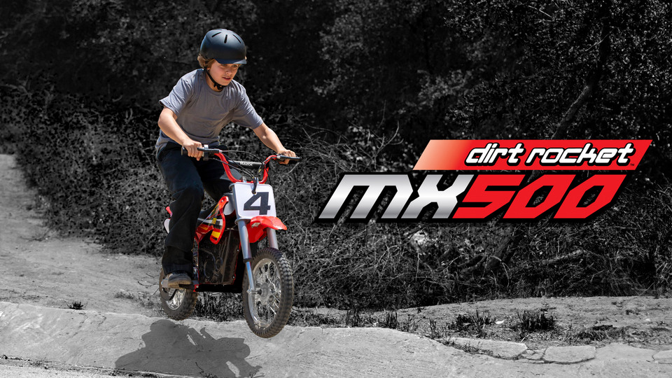 Razor Dirt Rocket MX500 36V Electric Powered Dirt Bike up to 15 mph Powered Ride on for Teens