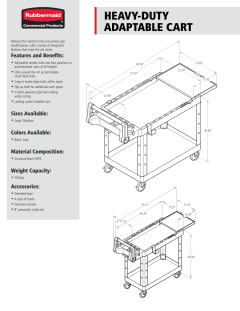 Rubbermaid Heavy Duty Adaptable Utility Cart - RCP1997208 