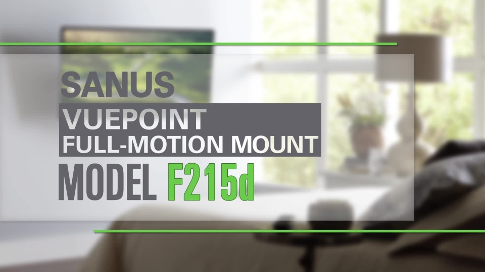 SANUS Full-Motion TV Mount for 32"-55" w/ cable tunnels & 10' HDMI - image 2 of 7