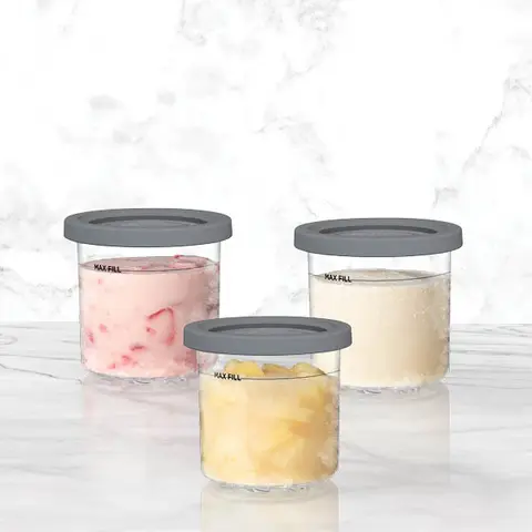 With 3 pints and lids, everyone can create their own custom CREAMi&#174; treat.