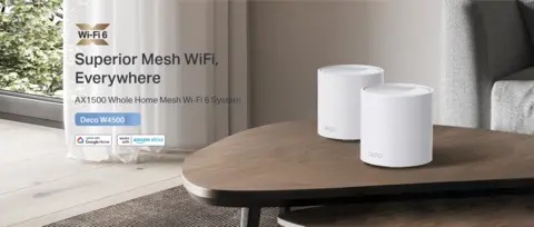 TP Link Deco Wi-Fi 6 System Router in White (Set of 3)