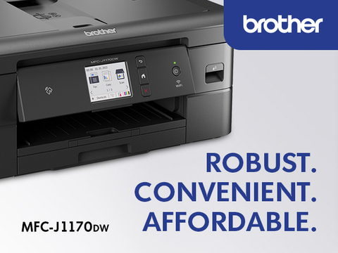 Brother Wireless Color Inkjet All-In-One Printer with Mobile Printing in Black | NFM