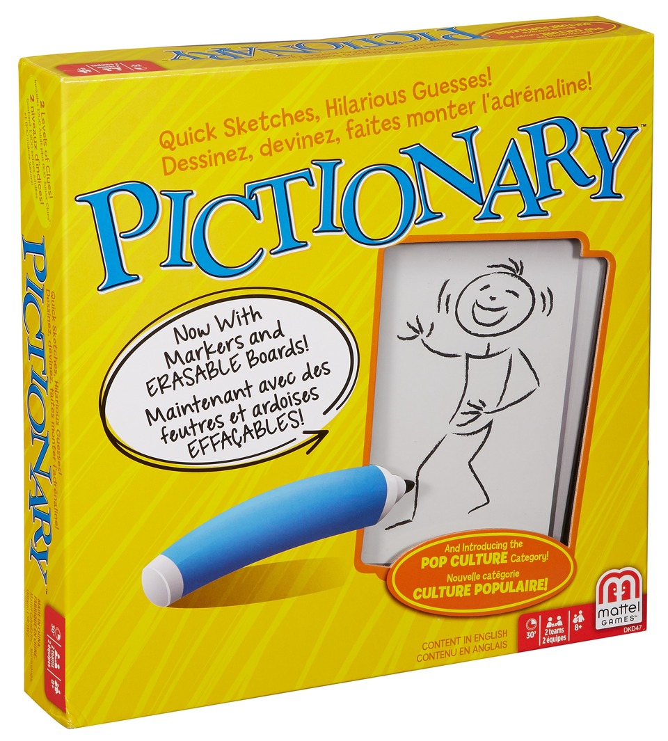 Pictionary board game box