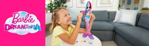 Barbie sirene cheveux longs fantastiques - La Poste