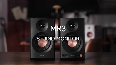 Edifier MR3 Powered Studio Monitor Speakers - Pair (Black) - Micro